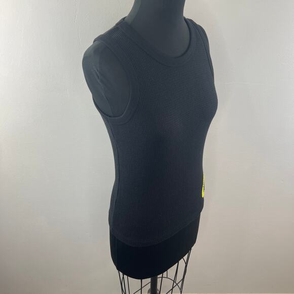 Eight Ball Clothing Black Tank Top Knit Rib Stretch Crew Neck Pullover Classic S - Picture 5 of 8